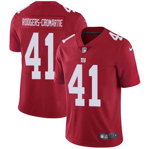 Nike New York Giants #41 Dominique Rodgers-Cromartie Red Alternate NFL Vapor Untouchable Limited Jersey,We sell and wholesale Nike New York Giants #41 Dominique Rodgers-Cromartie Red Alternate NFL Vapor Untouchable Limited Jersey on line form chian!